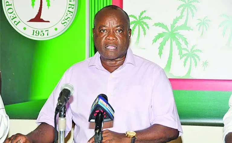 Embattled leader of the PNCR, AubreyNorton