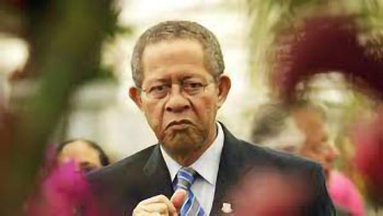 Former Perime Minister Bruce Golding