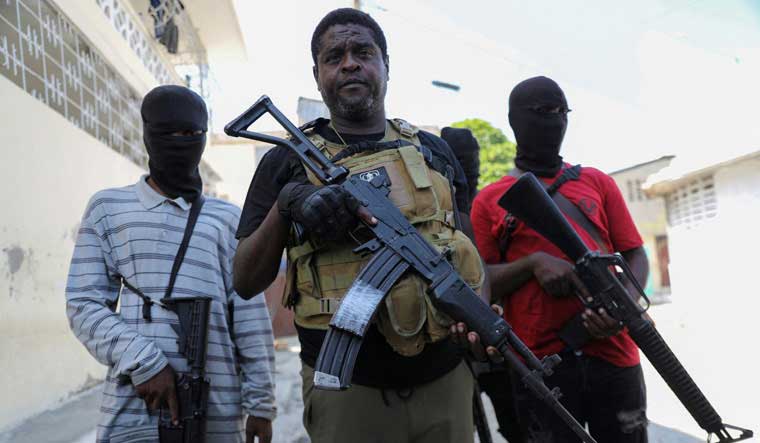 Former police officer Jimmy "Barbecue" Cherizier, leader of the 'G9' gang alliance | Reuters