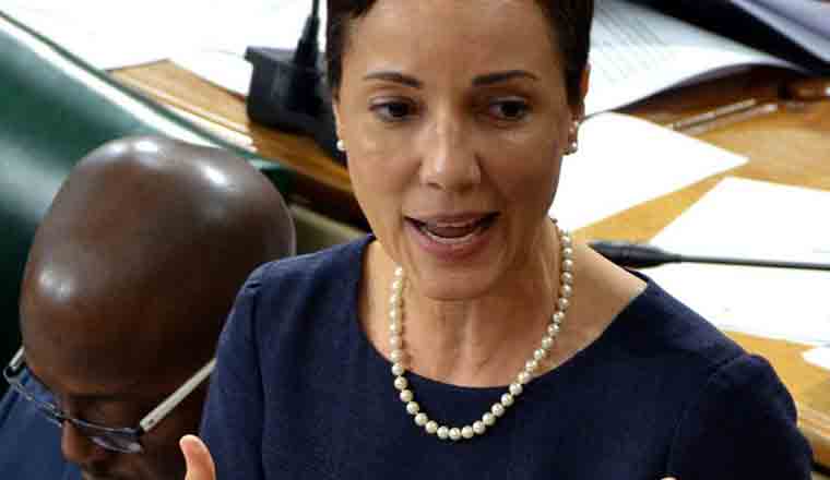 Minister of Foreign Affairs Senator Kamina Johnson Smith
