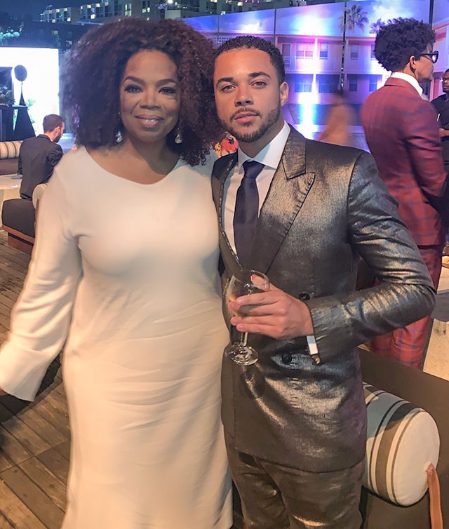 Oprah Winfrey and Nick Creegan