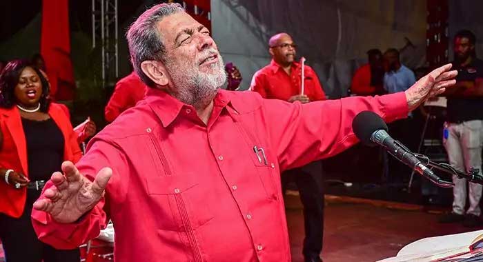 The agony of defeat ! - Dr. Ralph Gonsalves who has shaped Vincentian politics for 24 years, since 2001.