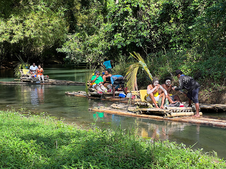 Reggae Park is not only music but you may raft on the Martha Brae in a relaxing, peaceful atmosphere. It is being prepared to offer a variety of tours and activities for all types of audience including local parties, activities for local and overseas visitors, cruise ship visitors and facilities for churches and schools | Calvin G. Brown Photo 