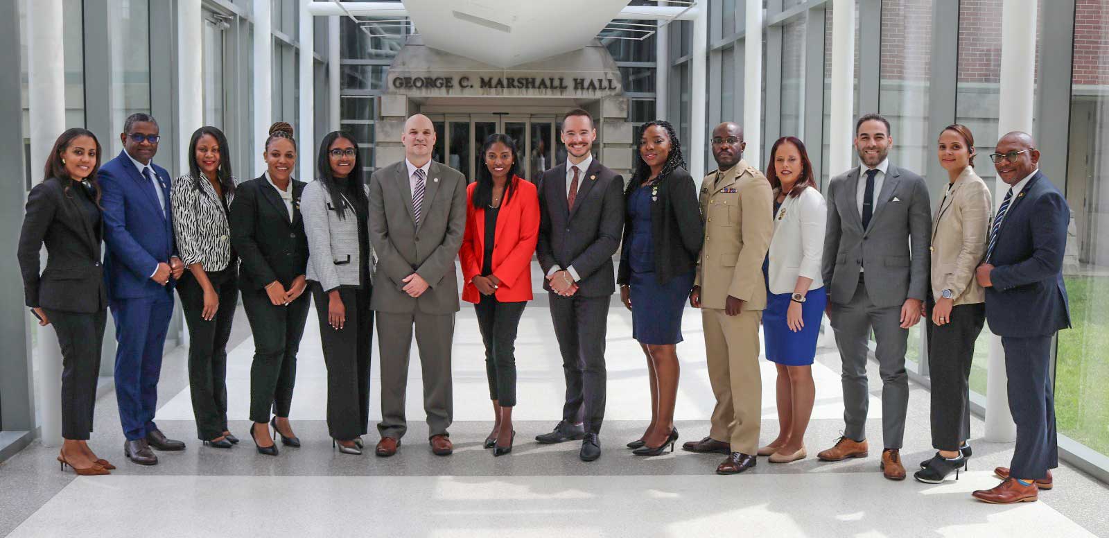 Jamaican Law Enforcement professionals who graduated from a 2 week Caribbean Security and Defense Course in Washington DC