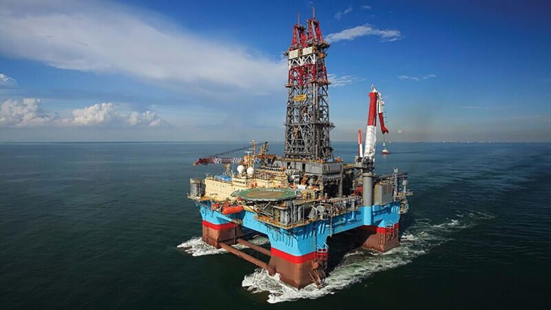 The Maesk Developer is one of two rigs leased by Total for work in Block 58 off Suriname. Source: Maersk Drilling