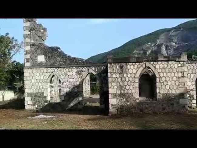 The remains of Alexander Bedward's August Town Church (Dudley Thompson Photo)