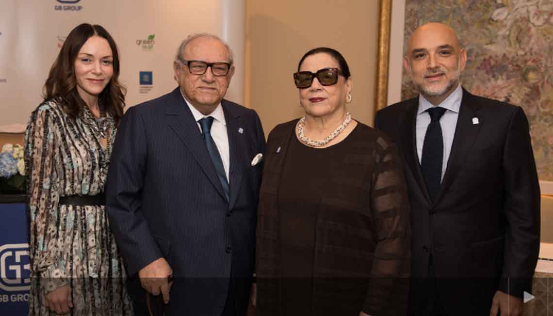 Members of the Bigio family, from left to right, daughter Laurence, Gilbert, Gilbert’s wife Monique and son Reuven.