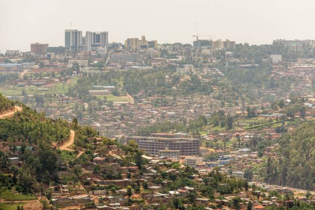 The city of Kigali in Rwanda, Africa