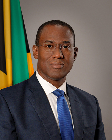 Finance Minister Dr. Nigel Clarke