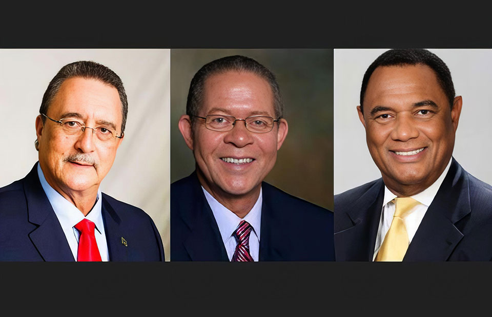 The Eminent Persons group are former St. Lucia Prime Minister Dr. Kenny Anthony, chair; former Jamaica prime minister Bruce Golding and former prime minister of the Bahamas, Perry Christie.