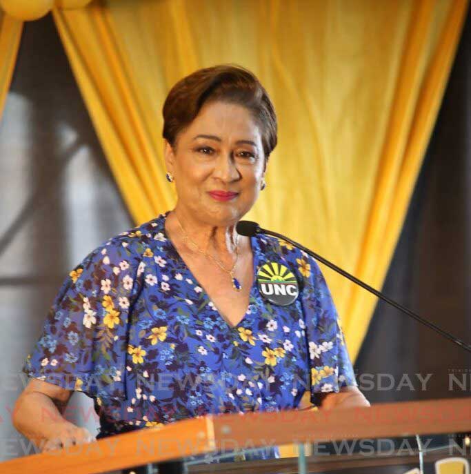 Opposition Leader Kamla Persad-Bissessar was conspicuously absent