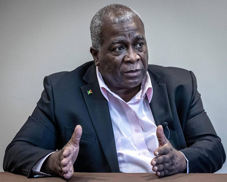 Guyana's prime minister Mark Phillips