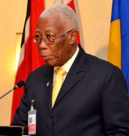 A. J. Nicholson, Former Minister of Foreign Affairs, Minister of Justice and Attorney General of Jamaica.