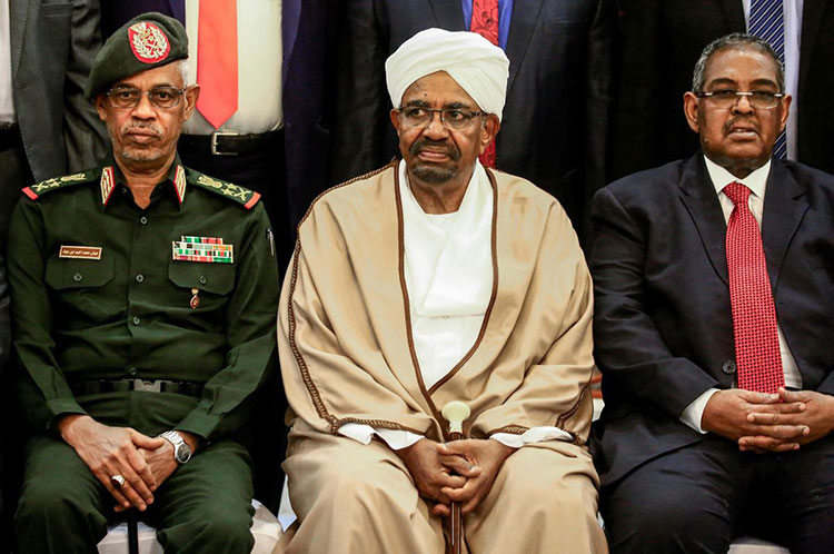 Ousted after 30 years: former Sudanese president Omar al-Bashir.