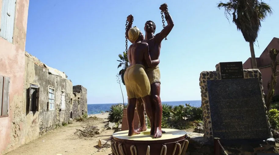 This statue of emancipation was built on an island off Senegal that was used by slave ships from Portugal, France, England and the Netherlands.The memorial to millions of victims of slavery remains not just unbuilt but undesigned, even though residents voted last December to have it erected on a pleasant waterside promenade named Ribeira das Naus.