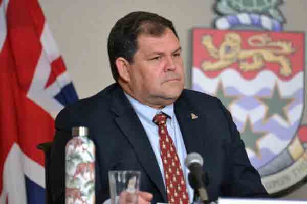 Premier Wayne Panton outlined the rules for the return of cruise tourism in a press briefing on Friday. -Photo: Seaford Russell, Jr.