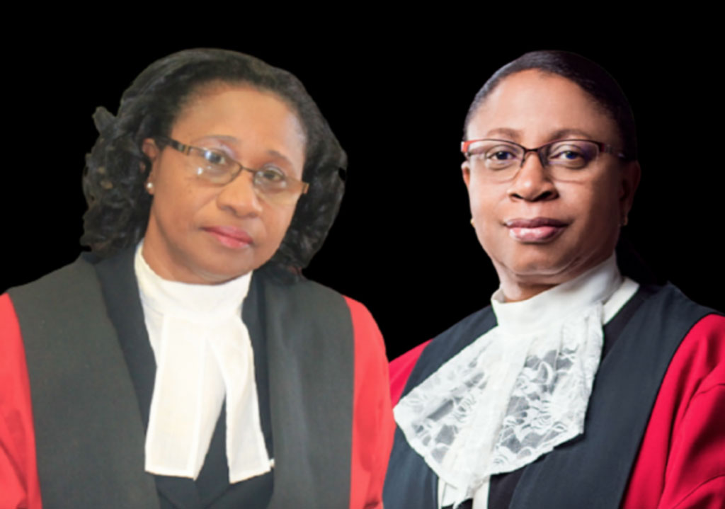 Justice Yonette Cummings (left) currently acts in the position of Chancellor while Justice Roxanne George (right) acts as Chief Justice.